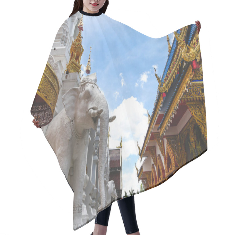 Personality  Beautiful Decorated Hindu Sculptures In Thai Temple Hair Cutting Cape