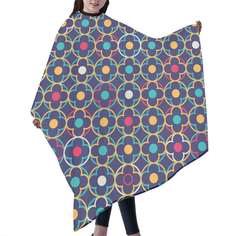 Personality  Quatrefoil Lattice Pattern Hair Cutting Cape