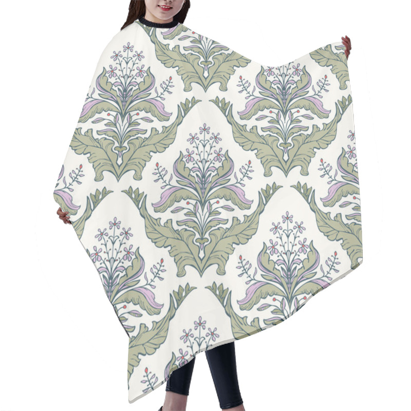 Personality  Floral Damask Pattern Hair Cutting Cape