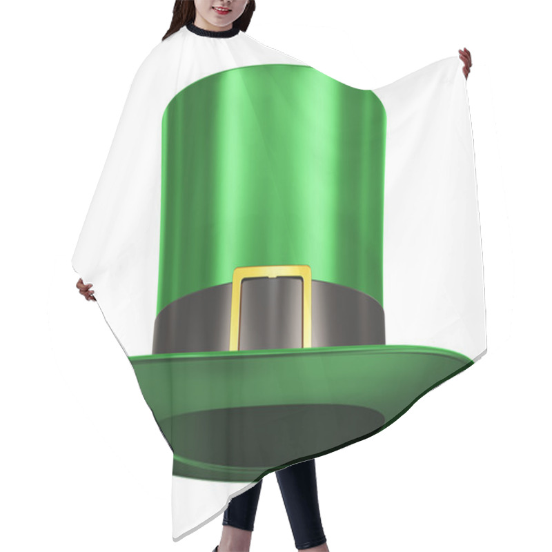 Personality  Green Leprechaun Hat Hair Cutting Cape