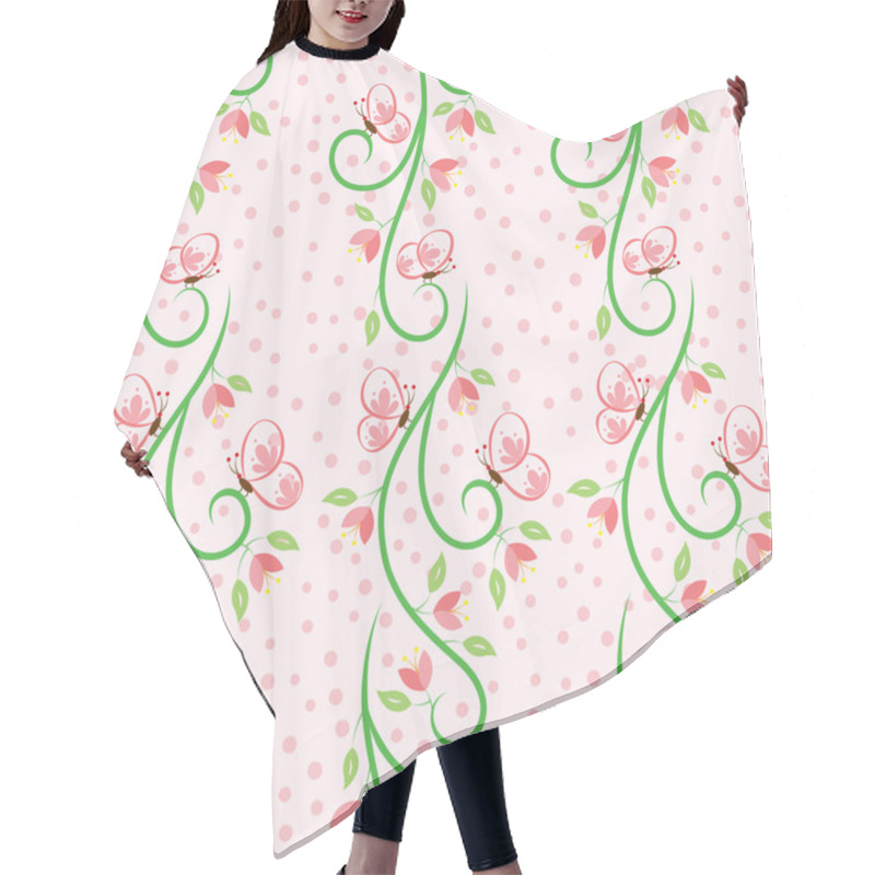 Personality  Swirl Nature Butterfly Pattern 1 Hair Cutting Cape