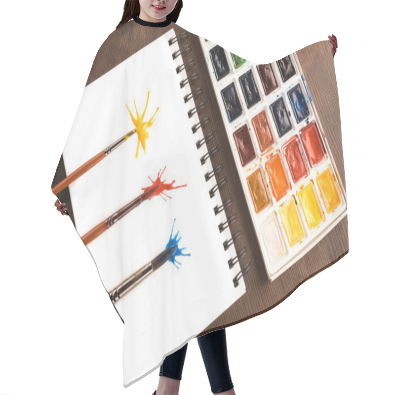 Personality  Brushes And Paint Splashes   Hair Cutting Cape