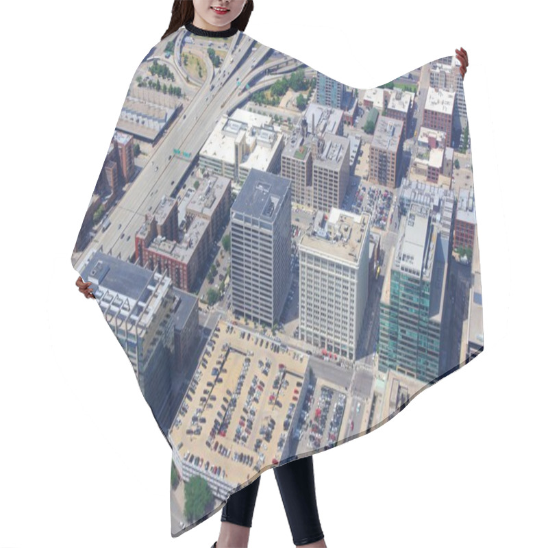 Personality  Chicago Aerial View Hair Cutting Cape