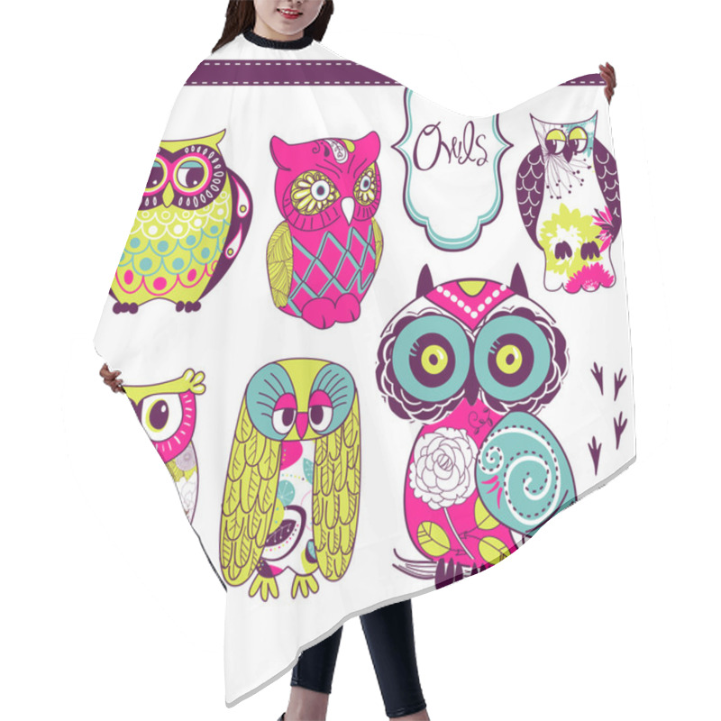 Personality  Owls Hair Cutting Cape