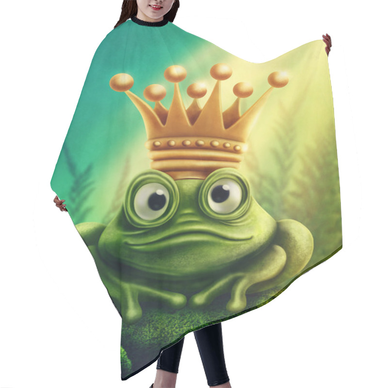 Personality  Illustration Of Frog Prince Hair Cutting Cape