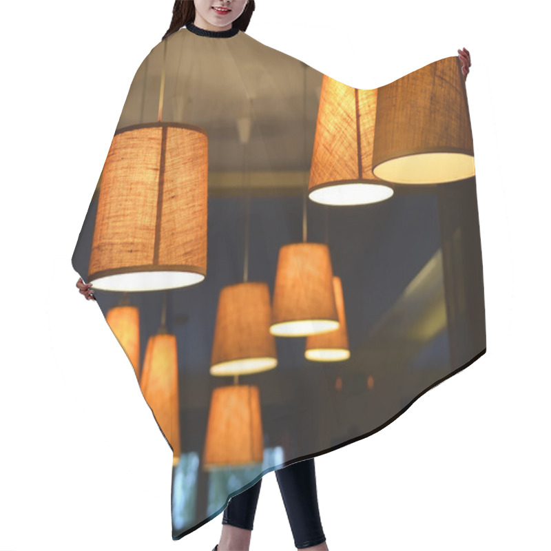 Personality  Lamps In A Coffee Shop Hair Cutting Cape