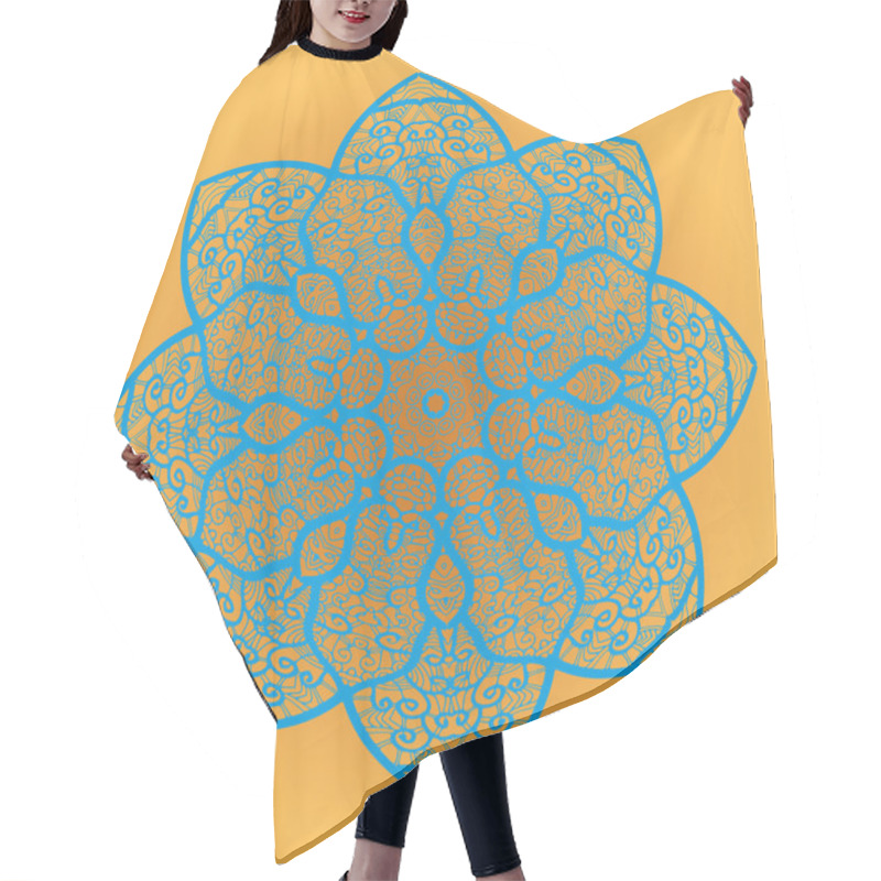 Personality  Oriental Mandala Motif Hair Cutting Cape