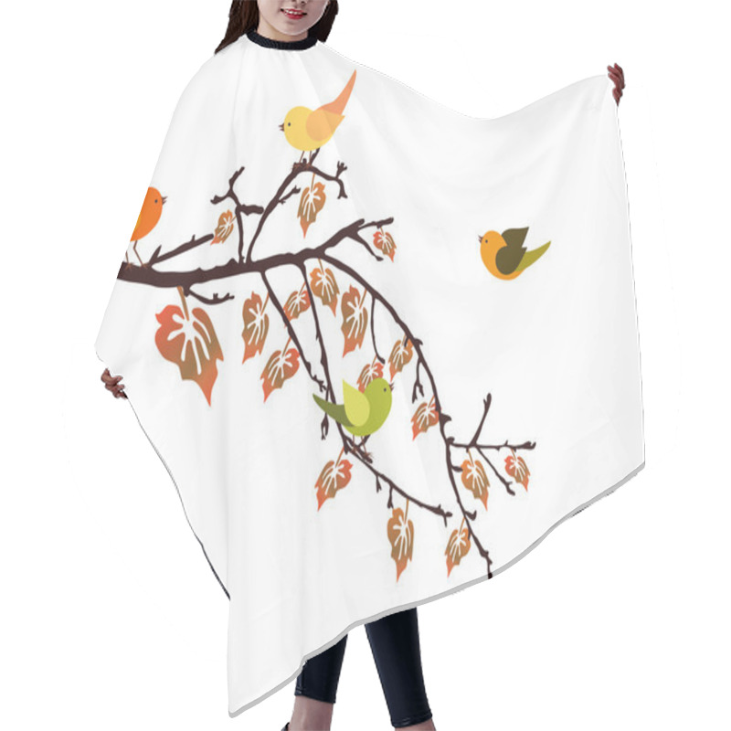 Personality  Autumn Branch Hair Cutting Cape