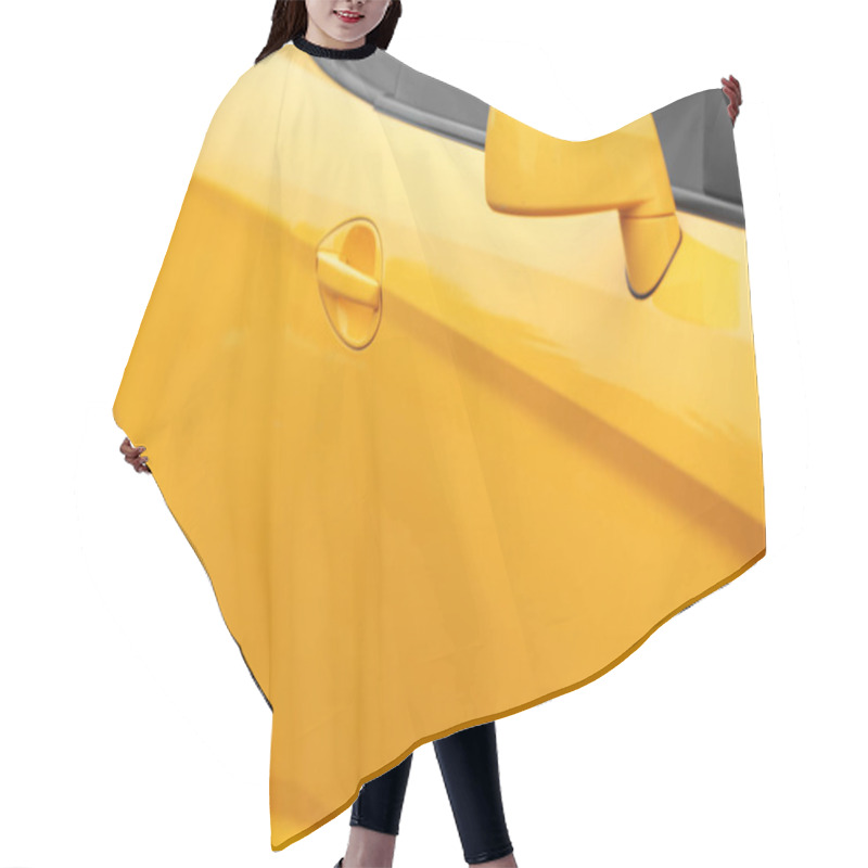 Personality  Modern Yellow Car Hair Cutting Cape