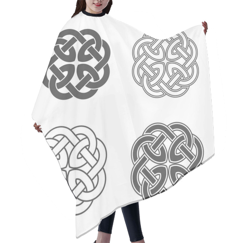 Personality  Vector Celtic Knot. Ethnic Ornament. Hair Cutting Cape