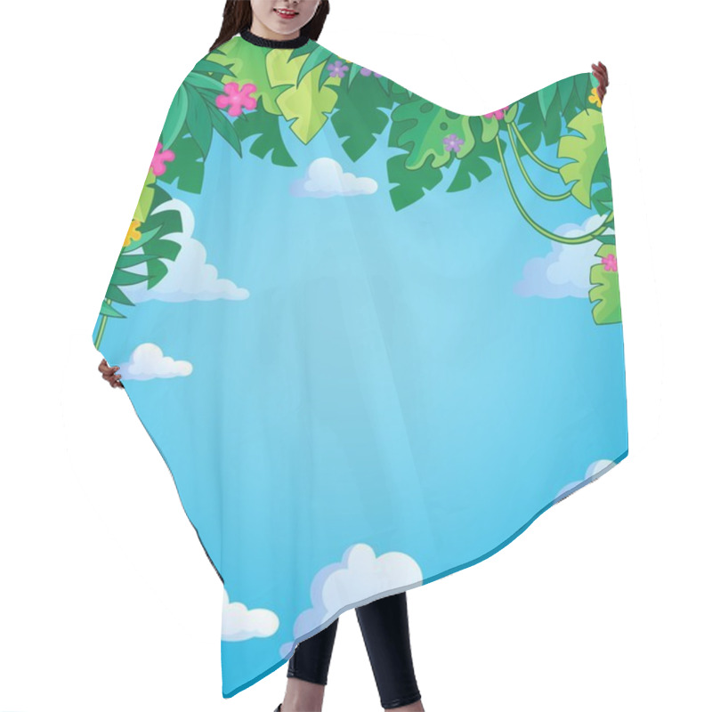 Personality  Image With Jungle Theme 4 Hair Cutting Cape