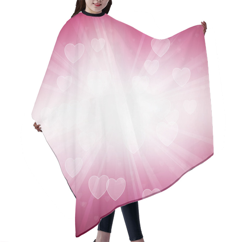 Personality  Heart Rays Background Hair Cutting Cape