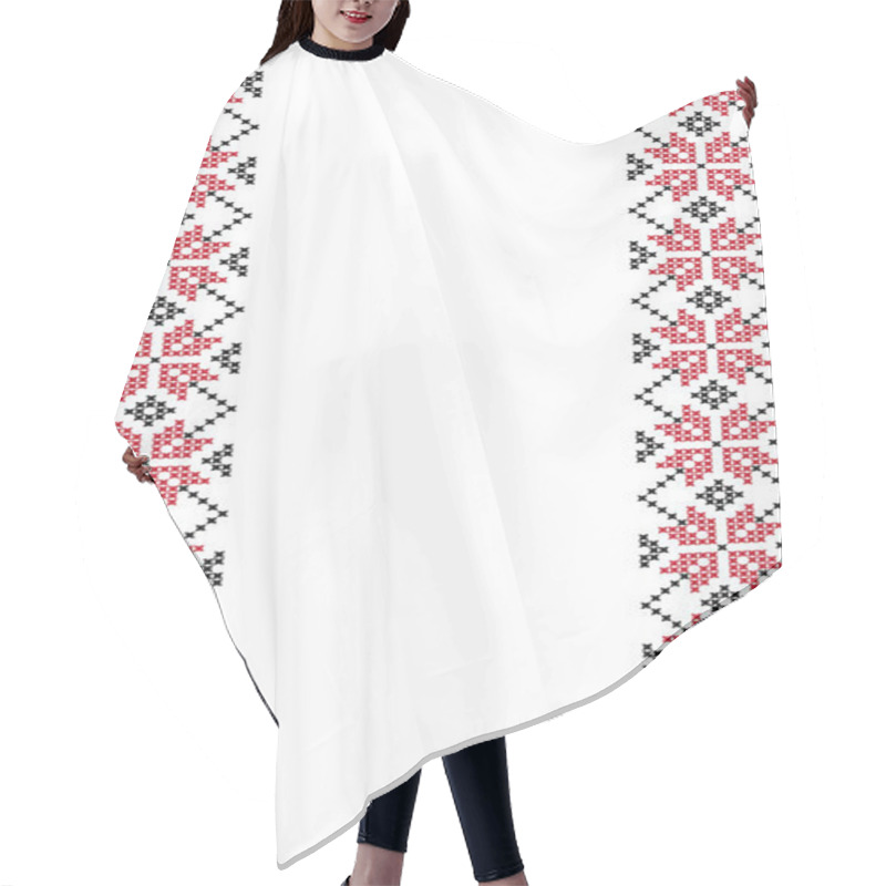 Personality  Embroidered Cross-stitch Ornament National Pattern Hair Cutting Cape