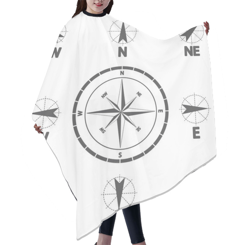 Personality  Wind Direction Hair Cutting Cape