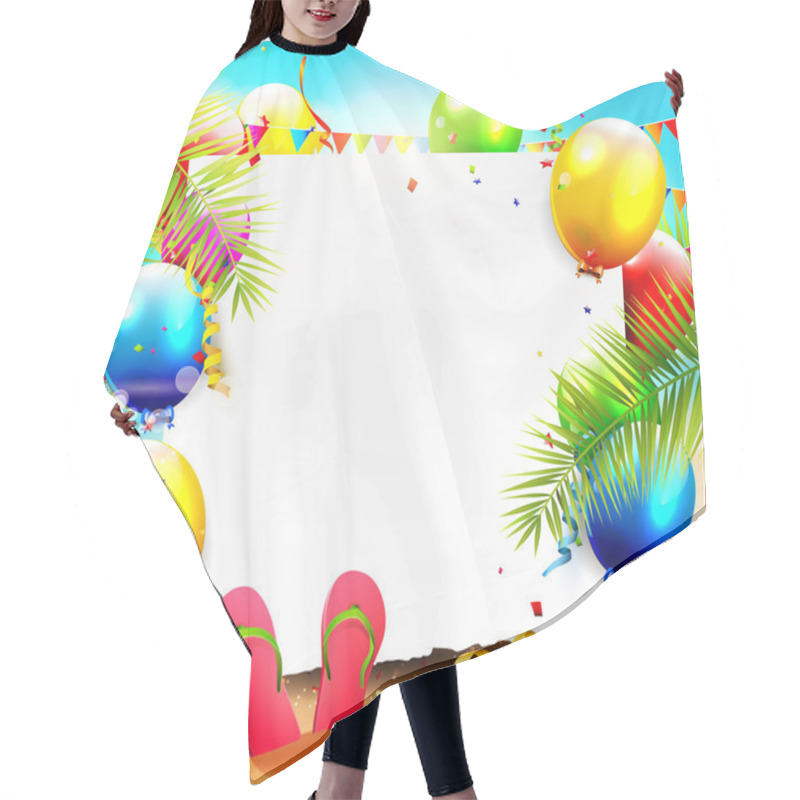 Personality  Beach Party Hair Cutting Cape