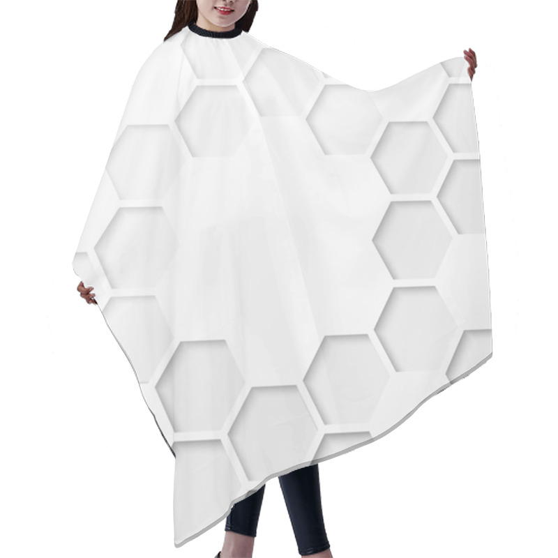 Personality  Abstract Hexagon Background. Hair Cutting Cape