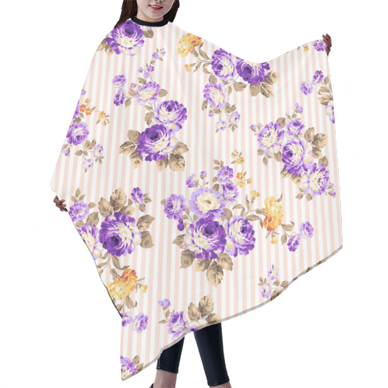 Personality  Rose Flower Pattern, Hair Cutting Cape