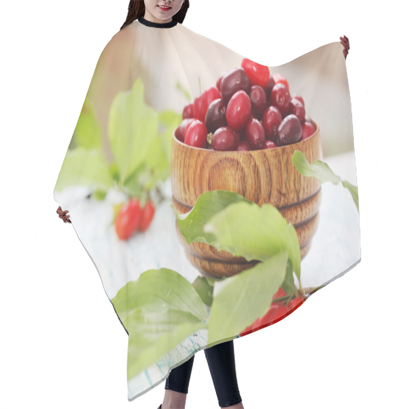 Personality  Dogwood In A Wooden Bowl  Hair Cutting Cape