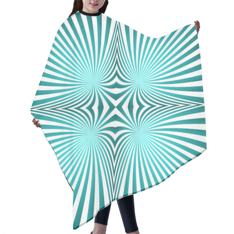 Personality  Cyan Seamless Swirl Pattern Background Hair Cutting Cape