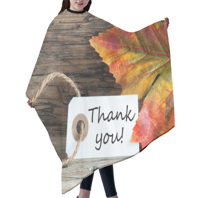 Personality  Autumnal Thank You Label Hair Cutting Cape