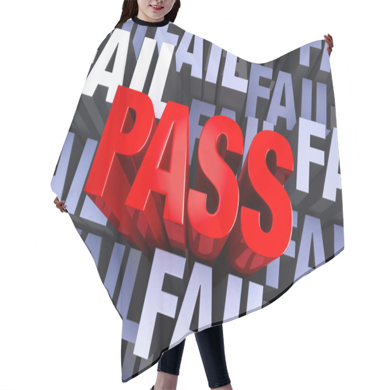 Personality  Pass Not Fail Hair Cutting Cape