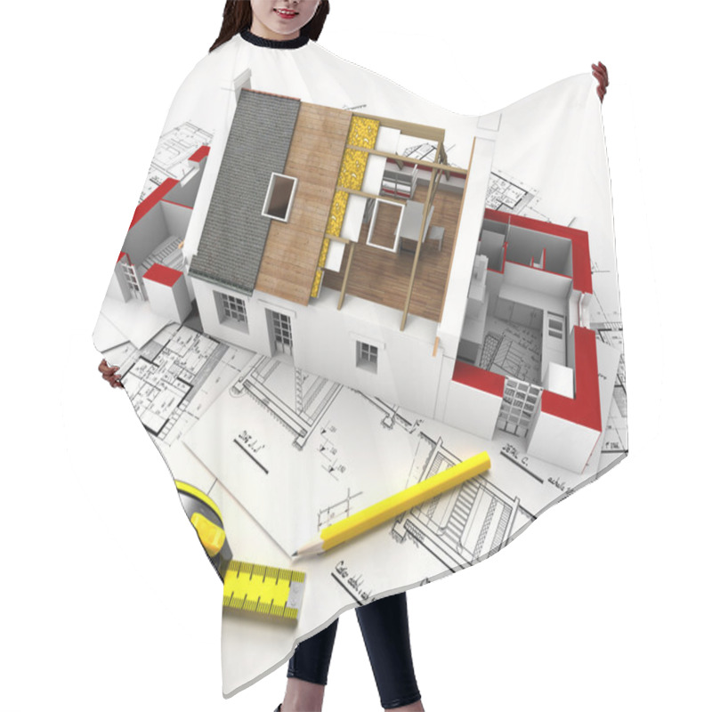 Personality  House Construction Overview Hair Cutting Cape