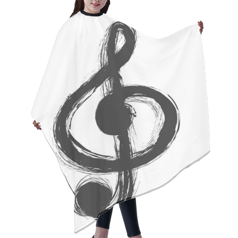 Personality  Musical Notes Icon Hair Cutting Cape