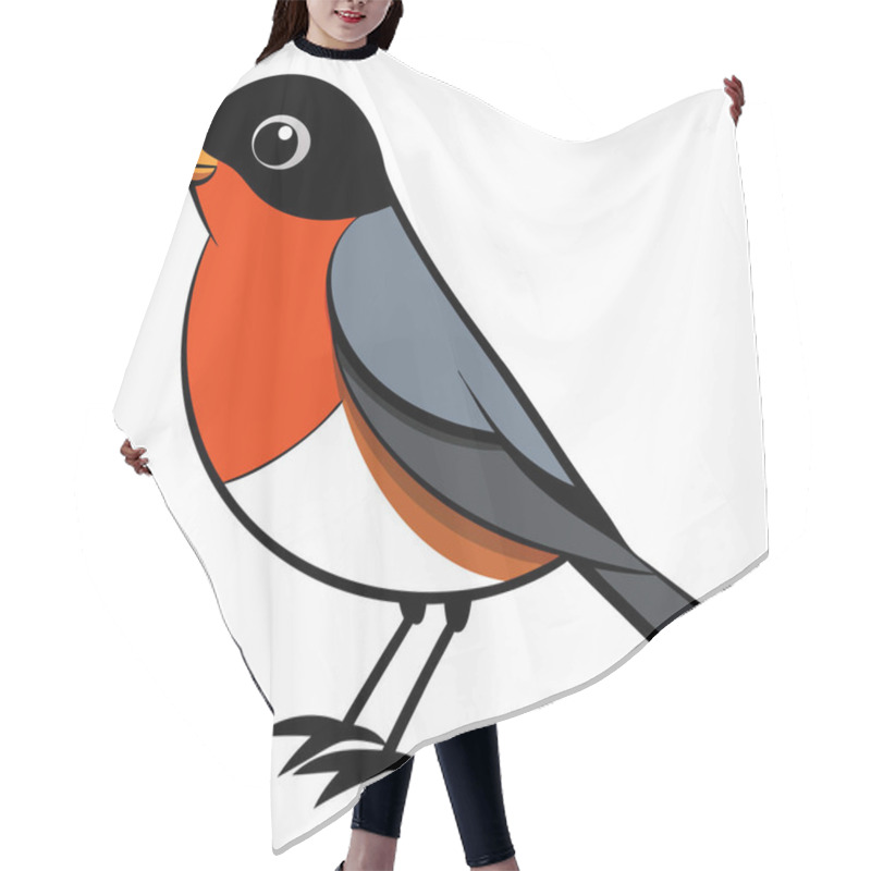 Personality  American Robin Birds Vector Illustration Hair Cutting Cape