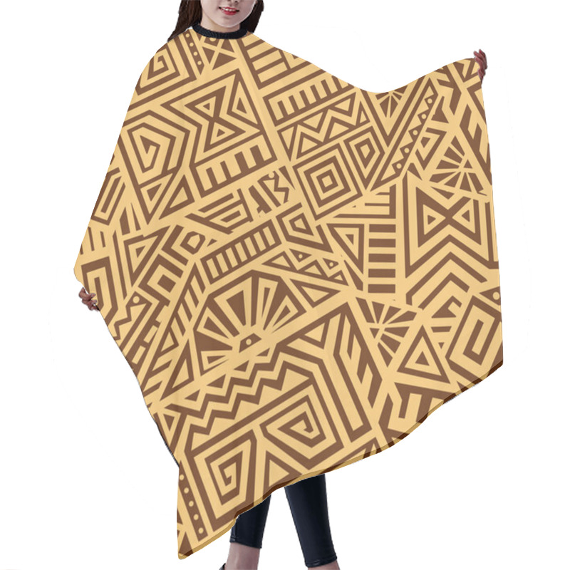 Personality  Aztec Vector Seamless Pattern Hair Cutting Cape