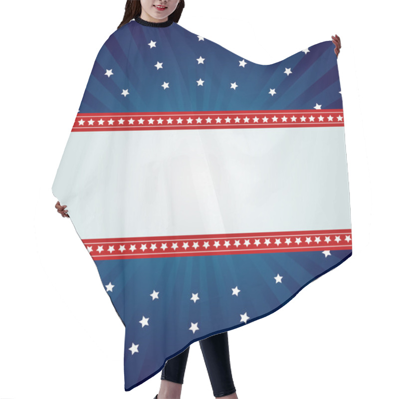 Personality  Star Spangled Banner Hair Cutting Cape