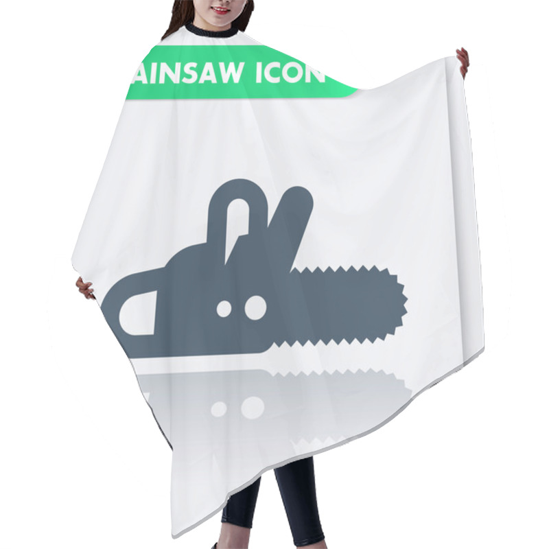 Personality  Chainsaw Icon, Chain Saw, Logging Equipment Isolated Icon, Vector Illustration Hair Cutting Cape