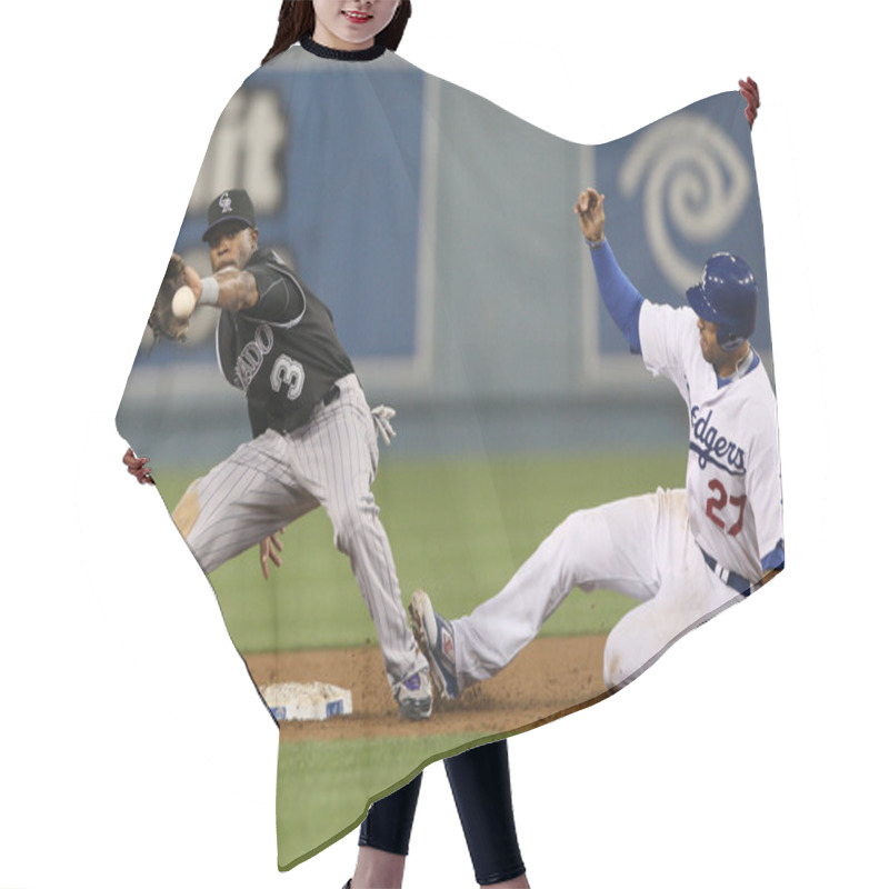 Personality  The MLB Rockies Vs. Dodgers Game Hair Cutting Cape