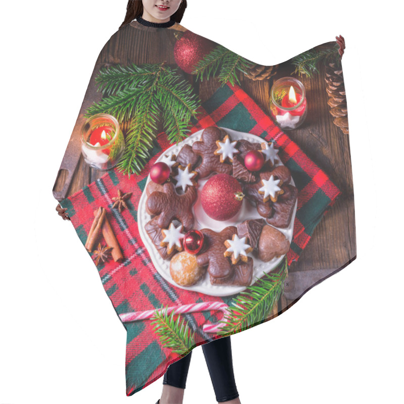 Personality  Homemade Christmas Gingerbreads  Hair Cutting Cape