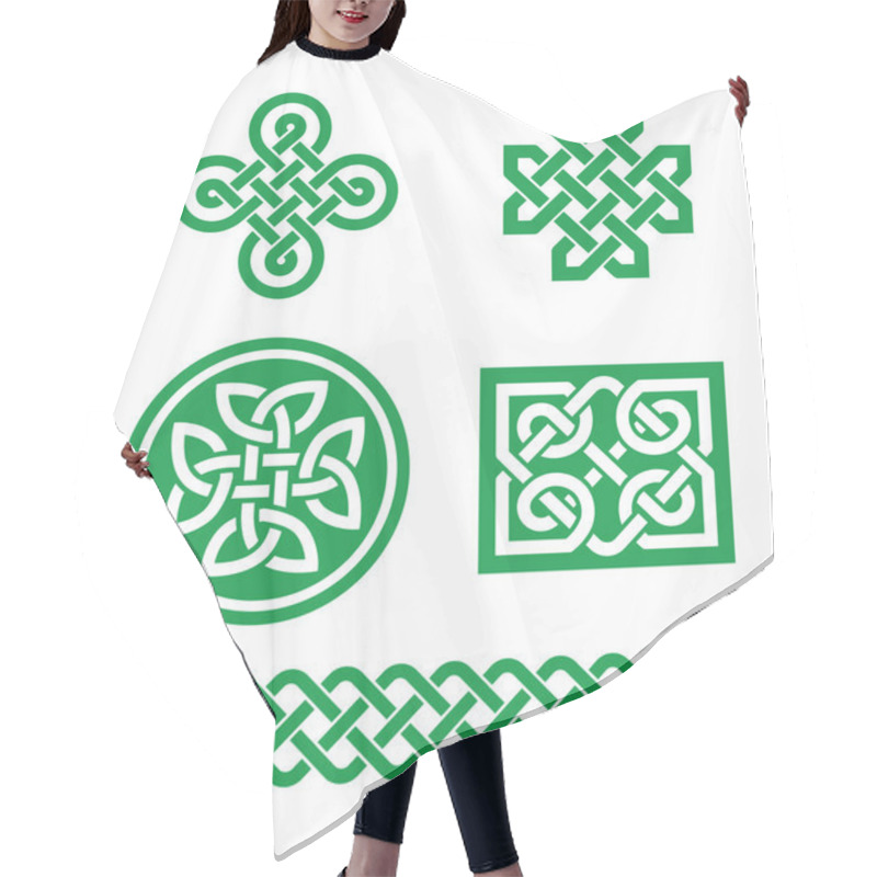 Personality  Celtic Knots, Braid Patterns - St Patrick's Day Hair Cutting Cape