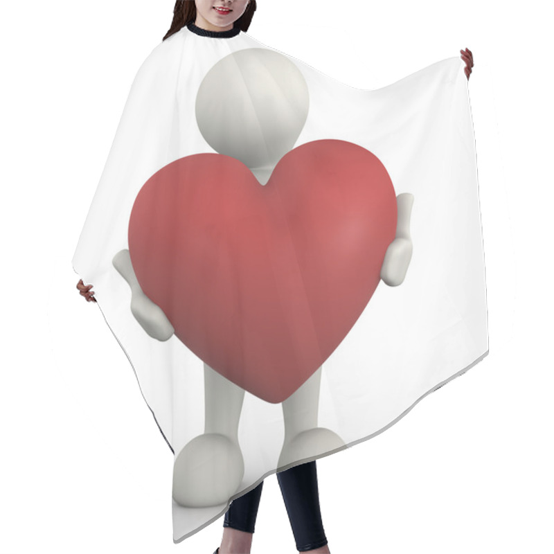 Personality  Take My Heart Hair Cutting Cape