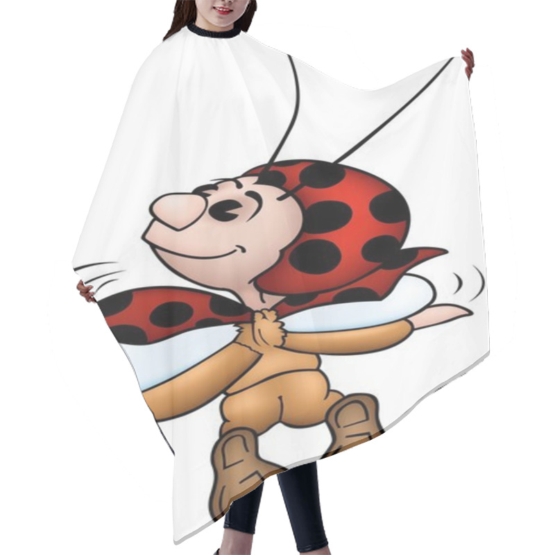 Personality  Flying Ladybird Hair Cutting Cape