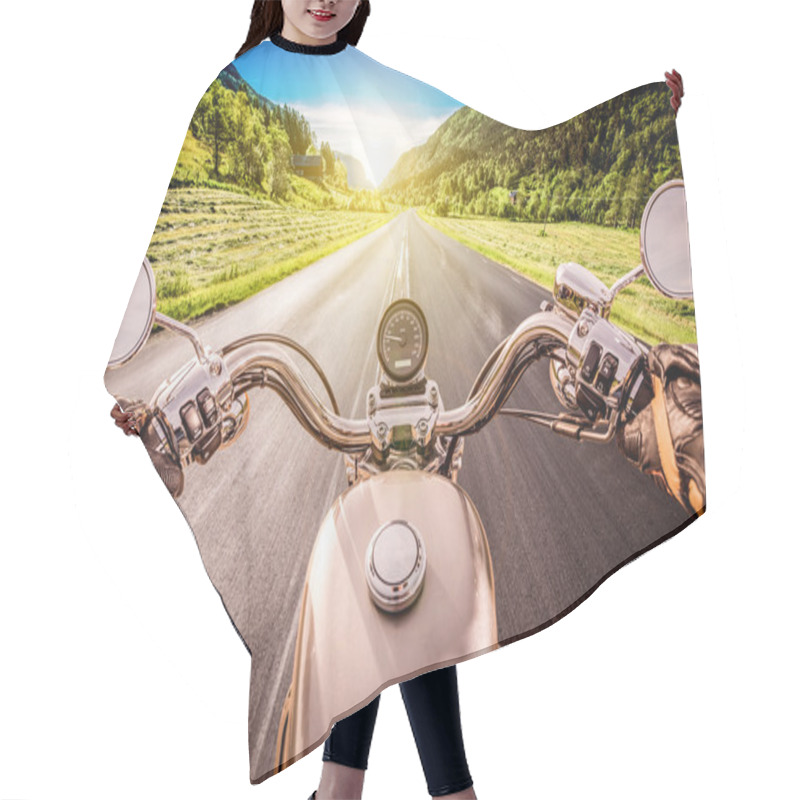 Personality  Biker First-person View Hair Cutting Cape