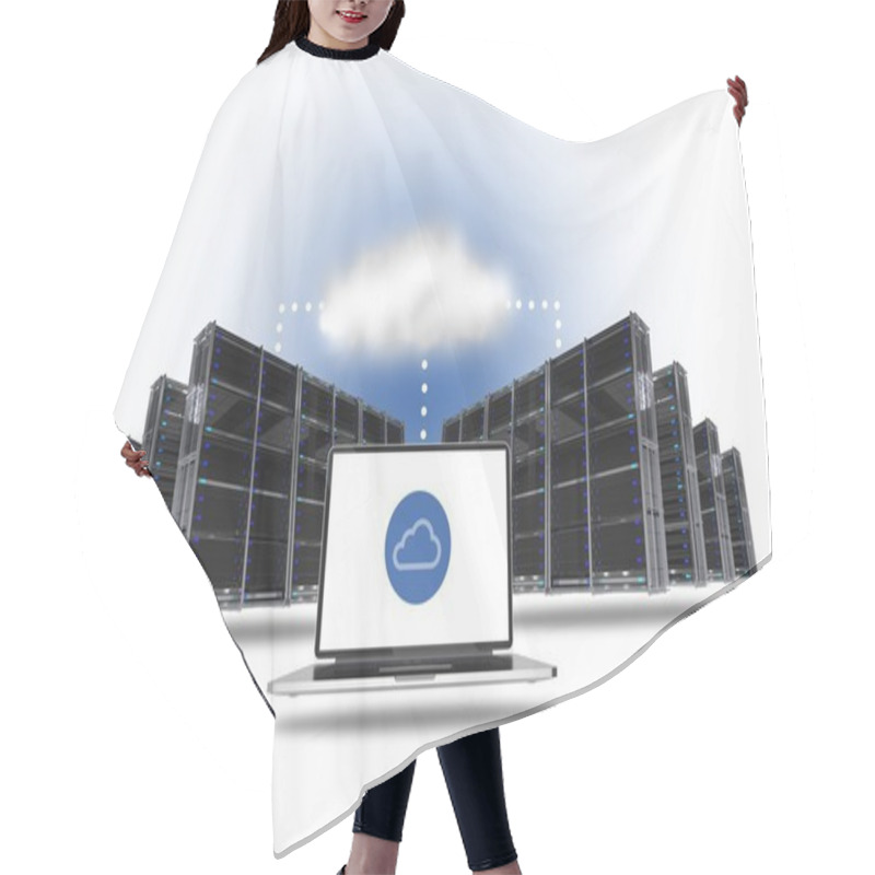 Personality  Cloud Hosting Concept Hair Cutting Cape