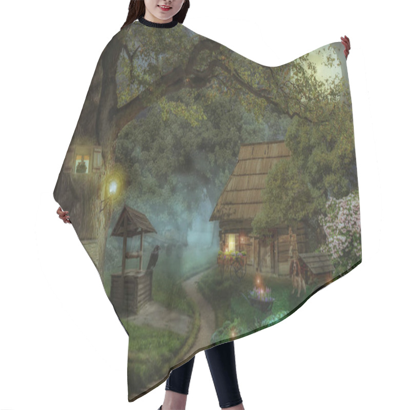 Personality  Fairy-tale House In The Forest Hair Cutting Cape