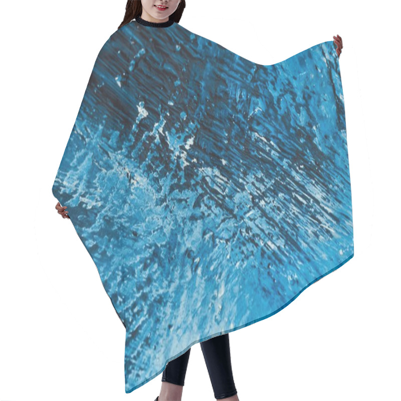 Personality  Abstract Blue Paint Strokes On The Background Hair Cutting Cape