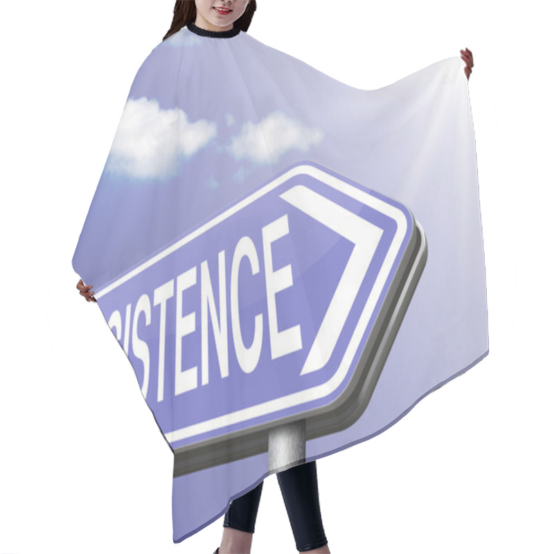 Personality  Persistence Sign Hair Cutting Cape