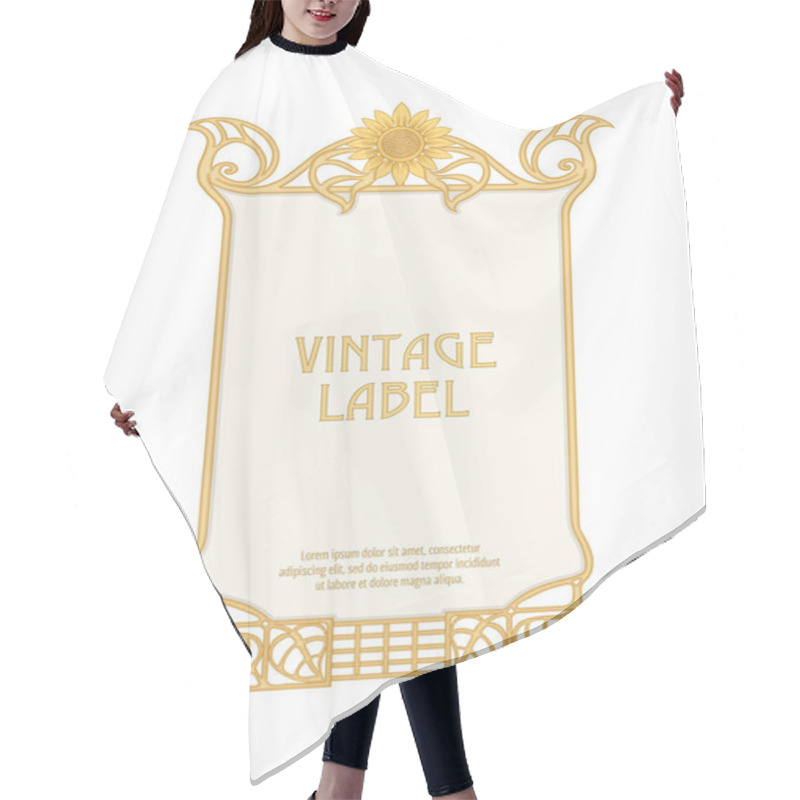 Personality  Label, Decorative Frame, Border. Hair Cutting Cape