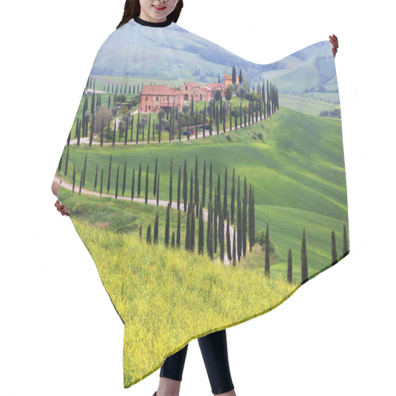 Personality  Summer Landscape In Tuscany, Italy, Europe Hair Cutting Cape