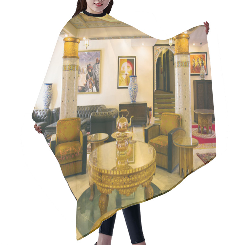 Personality  Tradition Arabic Lobby Interior Hair Cutting Cape