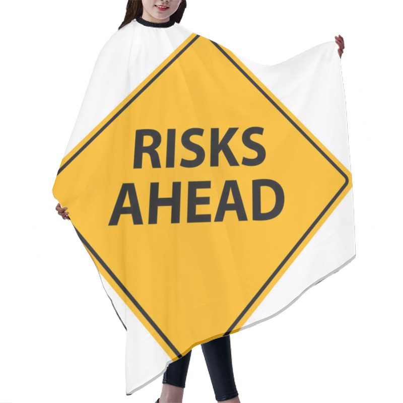 Personality  Risks Ahead Vector Hair Cutting Cape