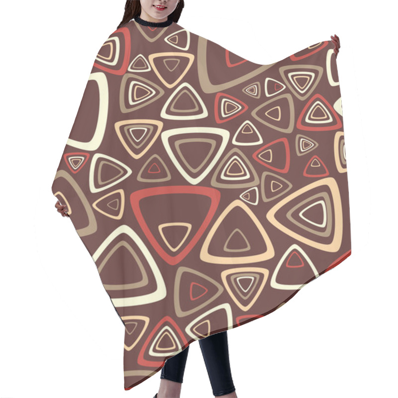 Personality  Background With Triangles Hair Cutting Cape