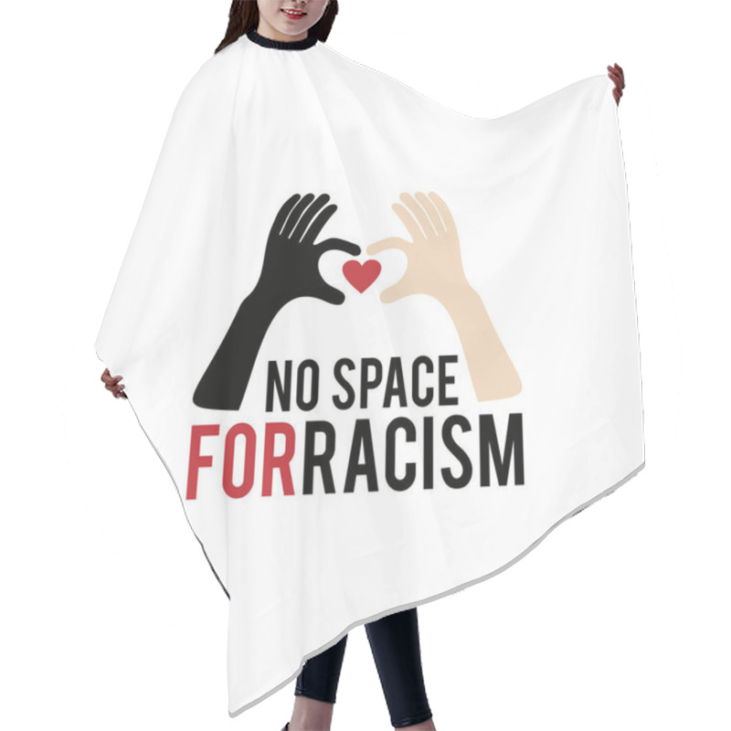 Personality  Human Solidarity  Vector Logo Design For Racism Prevention Hair Cutting Cape