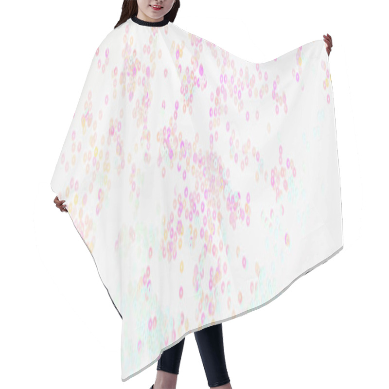 Personality  Pearl Pastel Confetti Sparkles On White Background Hair Cutting Cape