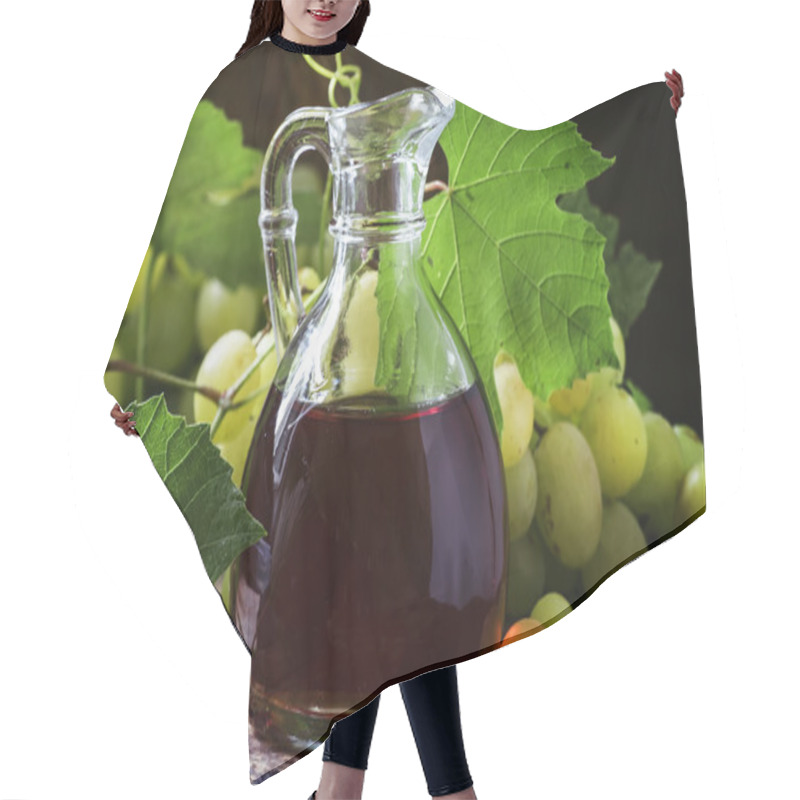 Personality  Wine Vinegar In A Jug.  Hair Cutting Cape