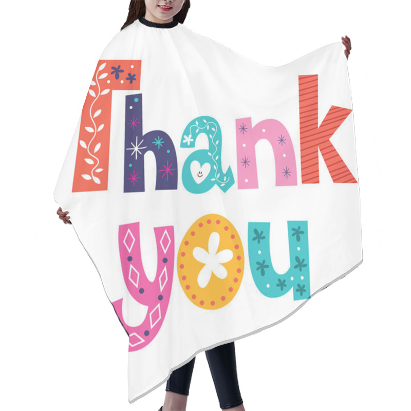 Personality  Thank You Card Hair Cutting Cape